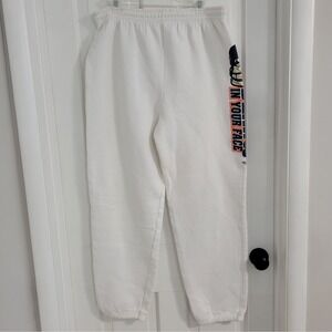 VTG 90s Unbalanced Lines Mens Chicago Bears Sweatpant LARGE NFL Graphic Football